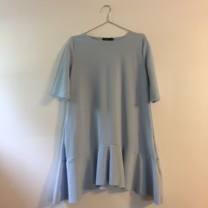 Boohoo Tall Frill Hem Skater Dress